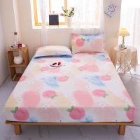 QianTing New Product 1pc 100 Polyester Fitted Sheet Mattress Cover Four Corners With Elastic Band Bed Sheet(no pillowcases)