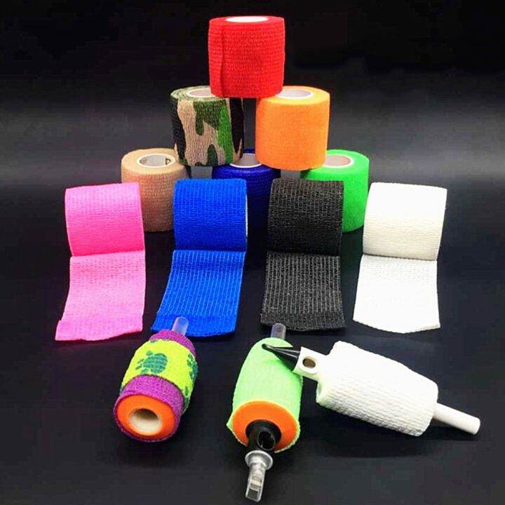 Source High Quality Elastic 5cmX45m Grip Cover 36pcs Custom Adhesive  Colored Tattoo Tape on malibabacom