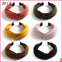 MIKI Headwear ผู้หญิงซักผ้าผ้าที่ใช้ได้2ด้านบิดวิกผมปลอมทำลอนย้อมสีแท้ห่วงใส่ผมที่คาดผมที่คาดผม