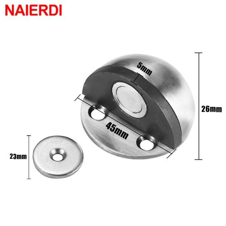 lz-naierdi-non-punching-sticker-door-stopper-stainless-steel-rubber-magnetic-hidden-door-holders-floor-mounted-nail-free-door-stops