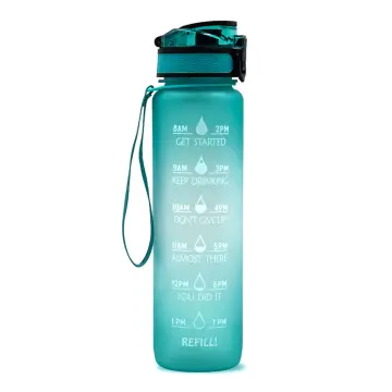 32 oz Motivational Water Bottle with Time Marker & Straw - Frosted Portable  Reusable Fitness Sport 1L Water Bottle for Men Women Kids Student to Office Gym  Workout 