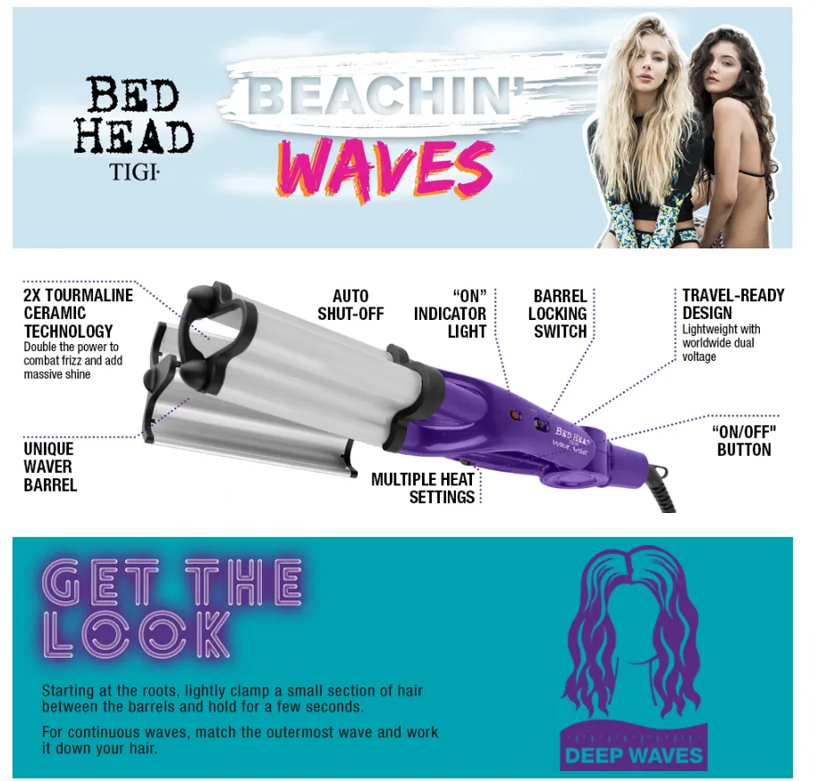 Bed Head Massive Shine 2nd Generation Artist Deep Waver For Beachy
