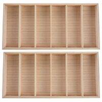 2X Eyeglass Display Organizer Glasses Display Box Sunglasses Storage Cases Custom Wooden Box For