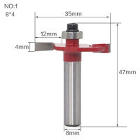 【✴COD✴】 chenguang 1ชิ้น8มม. ก้านสูง1/2 "X ลึก3/8" T การกัดร่องตัดเราเตอร์ไม้บิตทังสเตนการกัดไม้ตัวตัดเครื่องมืองานไม้