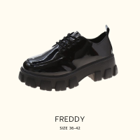 Freddy รองเท้าหนังแก้ว เสริมส้น 5.5 cm รองเท้า Loafer ดีไซน์ Unisex ใส่ได้ทั้งผู้ชาย และผู้หญิง