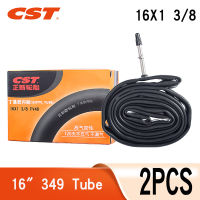 2ชิ้น CST ยางใน16นิ้ว349ยางบิวทิล16x1-3/8 P Resta S Chrader วาล์ว48มิลลิเมตร60มิลลิเมตรสำหรับพับจักรยาน