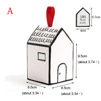 con309 กล่องของขวัญสำหรับตกแต่งงานปาร์ตี้เค้กคุ้กกี้วันเกิดลูกอมสำหรับงานแต่งงานรูปทรงบ้าน