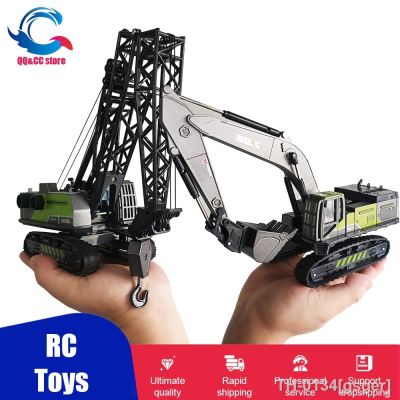 ❒☏✜ 1: 50 simulação liga cabeça de engenharia crianças veículo brinquedo escavadeira guindaste modelo carro brinquedos para o menino presente aniversário