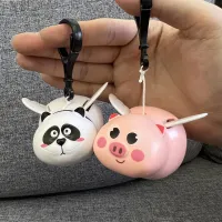 【พร้อมส่ง】จี้พวงกุญแจหมูบินน้อยกระเป๋าหูรูดใส่ของเล่น Hiasan Mobil ที่สร้างสรรค์