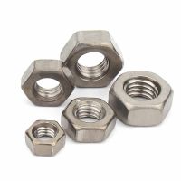 2/5/10Pcs M1.6 M2 M2.5 M3 M4 M5 M6 M8 M10 M12 M14 M16 Pure Titanium TA2 Hexagon Hex Nut DIN934 High Quality Gr2