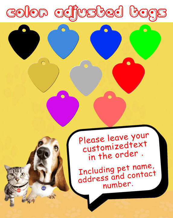 Custom Engraved pet Tags Lazada PH