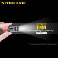 พวงกุญแจไฟฉายขนาดเล็กขนาดเล็กทำจากไทเทเนียมอัลลอยของ NITECORE TINI2ตั้งแคมป์กลางแจ้งแบบพกพา EDC