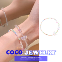 COCOJEWELRY เวอร์ชั่นเกาหลีที่มีสีสันบุคลิกภาพผีเสื้อสร้อยข้อมือที่เรียบง่ายอเนกประสงค์ปรับเครื่องประดับ