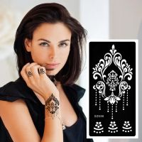 【YF】 Tattoo Stencils Henna Templates Hand Foot Body Art Airbrush Paint Decal Flower Painting tattoo stencil