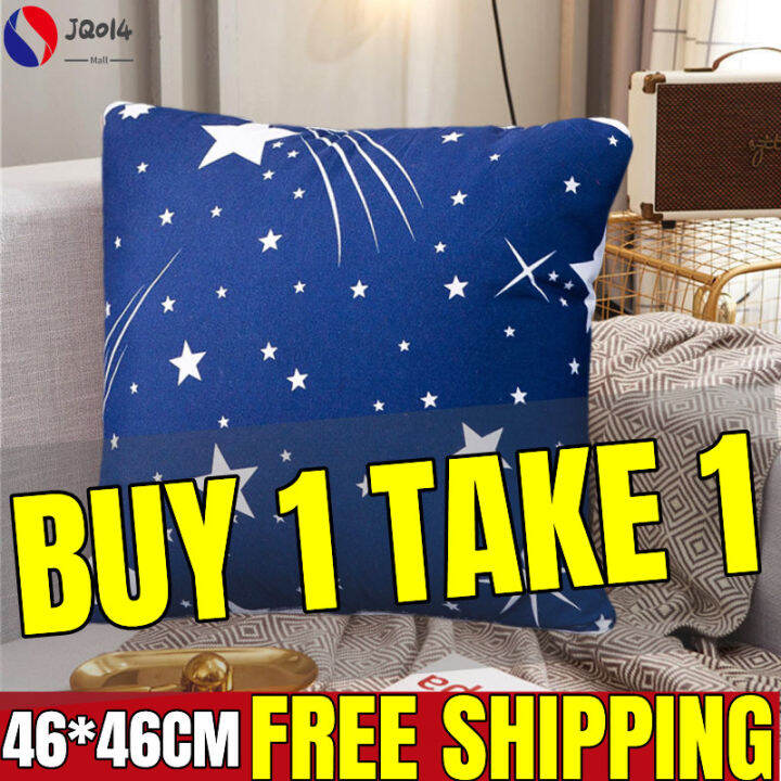 2pcs Blue Star Pillow Case Throw Pillow Case Cushion Cover Pillow 18 X 18 Inches With Zipper