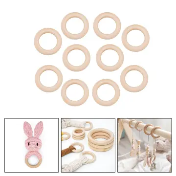10pcs Round Disc Unfinished Wood Circle Wood Pieces Wooden Cutouts  Ornaments for Craft Supplies Decoration