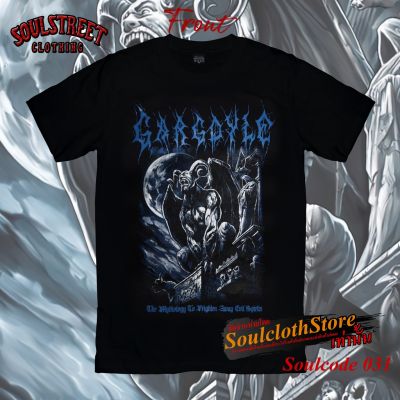 DSL001 เสื้อยืดผู้ชาย เสื้อยืด SoulStreet Clothingลาย Gargoyle  ขนาด M-4XL เสื้อผู้ชายเท่ๆ เสื้อผู้ชายวัยรุ่น