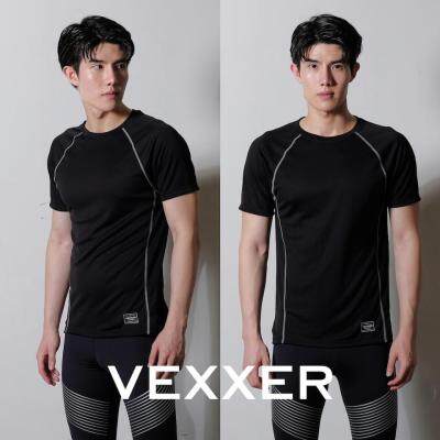 Vexxer Running Shirt X01 - สีดำ เสื้อกีฬา แขนสั้น เสื้อยืด เสื้อวิ่ง ออกกำลังกาย