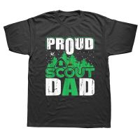 Funny Proud Scout Dad Cub Camping Hiking Scouting Leader T Shirts Graphic Cotton Streetwear Short Sleeve Birthday Gifts T-shirt