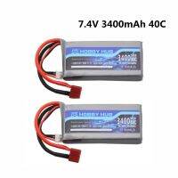 【Trending】 【Clearance】 2ชิ้น Lipo 7.4V 3400MAh 40C สำหรับ Wltoys 12428 12423รถ RC อัพเกรดส่วน2S 7.4V สำหรับ Feiyue 03 Q39