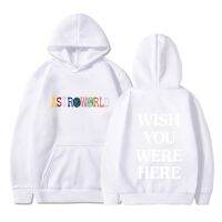 2023 NEWTRAVIS SCOTT ASTROWORLD WISH YOU Are HERE HOODIES แฟชั่นจดหมาย ASTROWORLD HOODIE Streetwear Man ผู้หญิง Pullover Sweatshirt