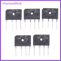 FineGoodWell 5ชิ้น GBJ2510 25A 1000V สะพานวงจรเรียงกระแสไดโอดเฟสเดียว