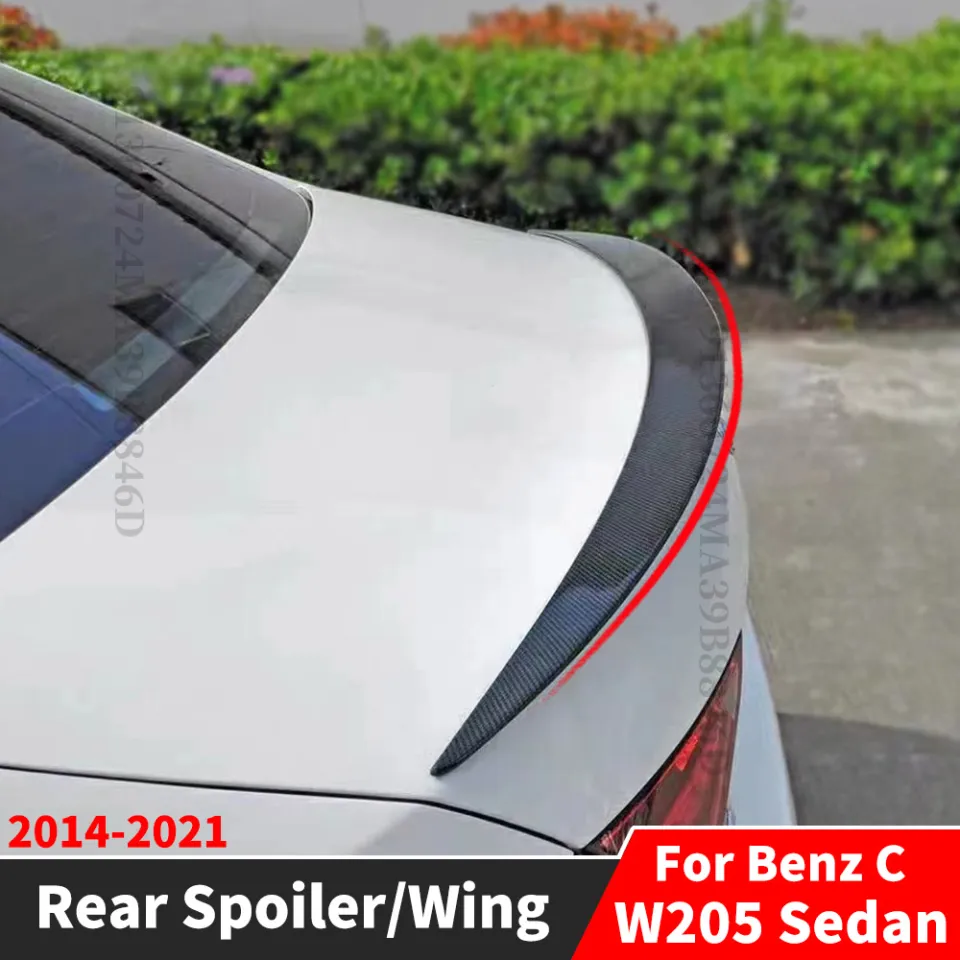 Rear Trunk Spoiler Wing Air Deflector Splitter Tuning For Mercedes Benz C  class W205 Sedan 2014-2021 and AMG C43 C63 4 Door