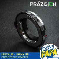 Close Focus adapter LM-E / LM-FE / LM-NEX / M-E / M-FE / M-NEX เมาท์แปลง Close Focus ยี่ห้อ PRAZISION สำหรับแปลงเลนส์ Leica M ไปใช้กับกล้อง Sony Mirrorless  ได้ทุกรุ่น A9 A7II A7RII A7SII A7RIII A7RIV A5100 A6000 A6300 A6400 A6500 A6600 NEX-5 NEX-6 NEX-7