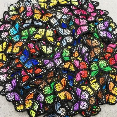 ✣ 10pcs Butterfly Patches Applique for Clothing Embroidery Patches on Clothes DIY Ironing Sewing Children Kids Stickers