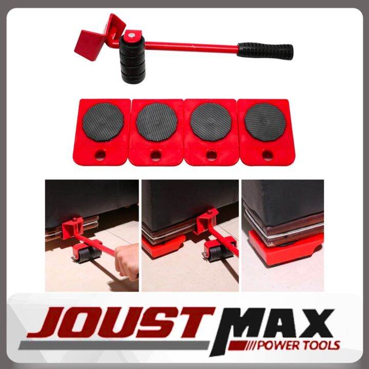 Heavy Duty Furniture Lifter Tool Mover set 4 Move Roller Lift for