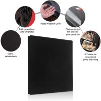 16 Inch Vintage Velvet Photo Album Family Large Capacity Handmade DIY Storage Book 20 Inner Page Adsorption Photo Organizer