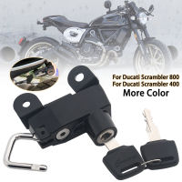 รถจักรยานยนต์ล็อคด้านข้าง Anti-Theft Security 2ปุ่ม Fit สำหรับ Ducati Scrambler 800 400 2015 2016 2017 2018 2019 2020