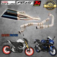 ท่อแต่งnew r15 mt15 ท่อyamaha ท่อแฝดakrapovic ท่อคู่akrapovic เคฟล่า r15โฉมใหม่ ท่อแต่ง r15 โฉมใหม่ เสียง แน่น นุ่ม ทุ้ม ไม่แต่งในรอบสูง ระบายความร้อนได้ดี