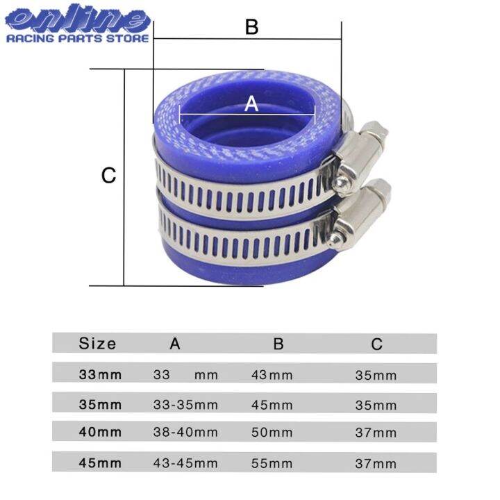 33-35-40-45มม-เครื่องปรับคาร์บูเรเตอร์อินเตอร์ท่อน้ำดีไอดีสำหรับ-oko-koso-keihin-mikuni-คาร์บูเรเตอร์พีดับเบิลยูเคมอเตอร์ไซค์วิบาก