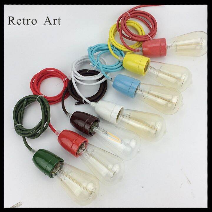 E26 E27 Ceiling Hanging lamp cord set vintage Pendant Light Fitting Kit