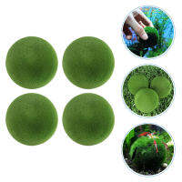 Zecetim 4pcs จำลองมอสบอลตกแต่งมอสบอล Shopwindow Moss Ball Decorations