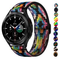 [SOSO 3C accessories] 20มม./22มม. สำหรับ Samsung Galaxy Watch 4 /Classic/ 3 /Active 2/46มม./42มม. /Gear S3สร้อยข้อมือไนลอนปรับได้ Huawei Gt/ 2 /Pro Band