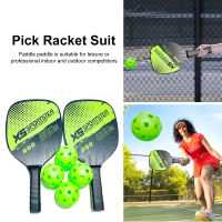 ⚡VIRWIR Pickleballs แร็กเก็ต Pickleball Paddles ชุด2แร็กเก็ตและ4ลูกคาร์บอนไฟเบอร์พื้นผิว Racquet Paddle กีฬากลางแจ้ง