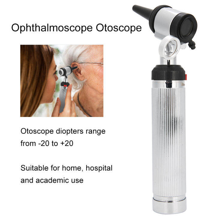 2In1 MultiFunction Ophthalmoscope Otoscope Ear Eye Examination Devices Tool Kit Home ENT