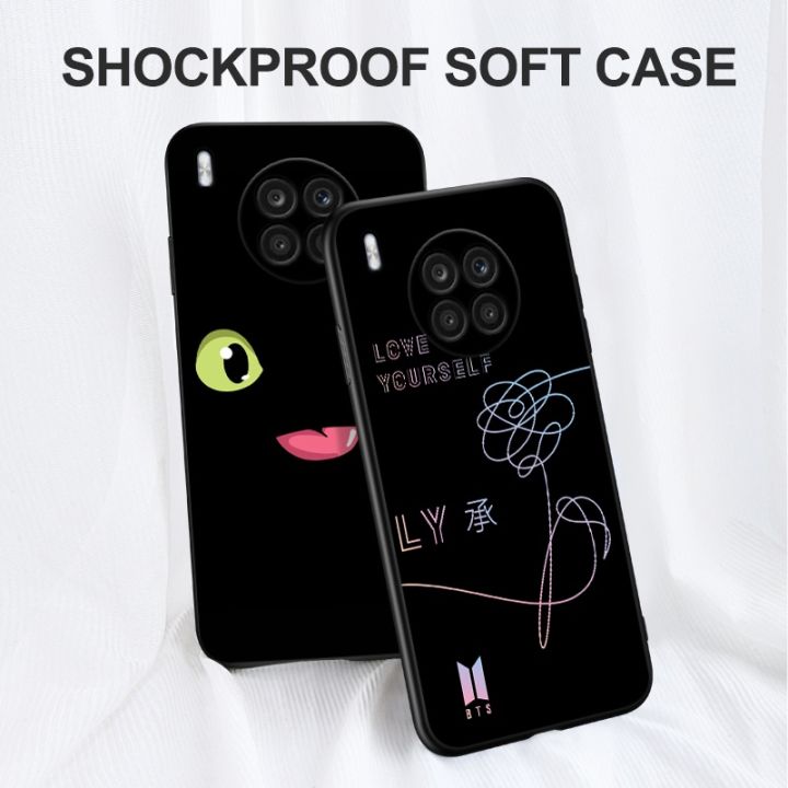 for-honor-50-lite-case-6-67-inch-for-huawei-nova-8i-case-nova8i-phone-back-cover-soft-50lite-light-black-tpu-case-cute-funy