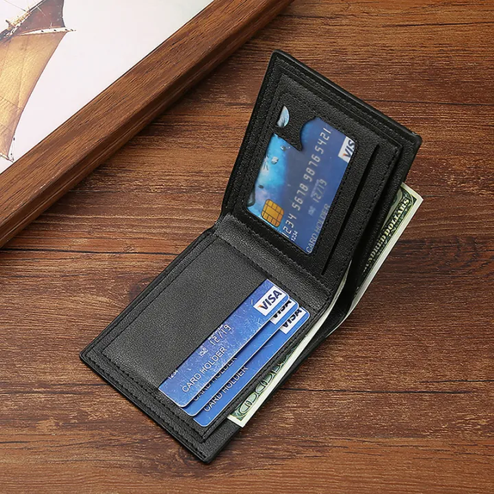 zhongloul-กระเป๋าเงินหนังผู้ชาย-pu-การเปลี่ยนแปลงเงินแบบมินิมอลลิสต์กระเป๋าสตางค์กระเป๋าใส่บัตรเครดิตสำหรับผู้ชายวินเทจขนาดเล็ก