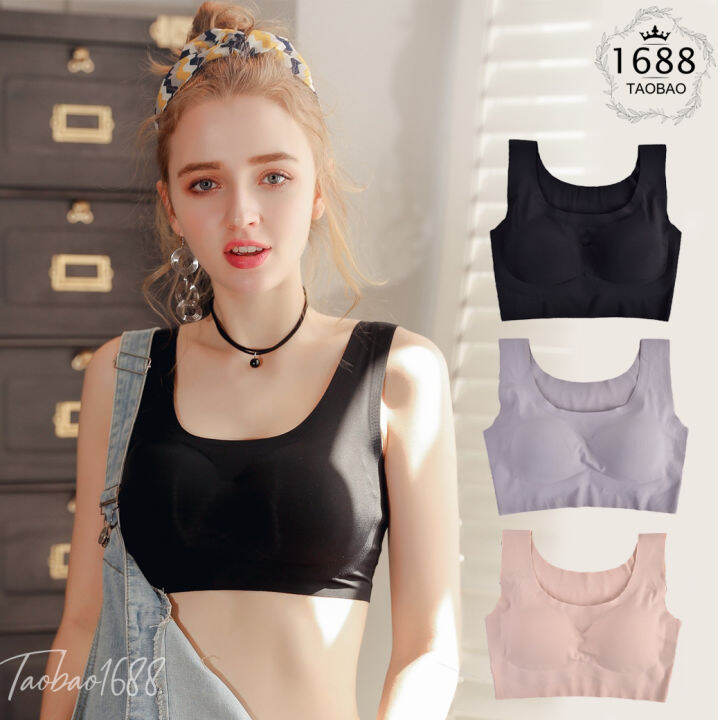 1688-market-sport-bra-sb-910-บราไร้ขอบไร้โครงเพื่อสุขภาพ-บราแฟชั่นถอดฟองน้ำได้-ชุดชั้นในผู้หญิง-สินค้าพร้อมส่ง