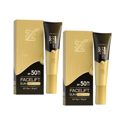 กันแดดซีแอล ZL Facelift Sunscreen กันแดด SPF50PA+++ ผสมเซรั่มบำรุงผิว นุ่มชุ่มชื้นไม่แห้งตึง ขนาดใหม่ 20 กรัม (2 หลอด)