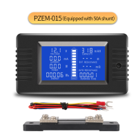 015ภาษาอังกฤษ (50A Shunt) แบตเตอรี่อเนกประสงค์มาตรวัดน้ำมันเชื้อเพลิงแรงดันไฟฟ้า Power ความต้านทานภายในการใช้พลังงานความจุ Detection