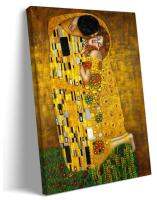 The Kiss By Gustav Klimt งานศิลปะโปสเตอร์รูปภาพจิตรกรรมห้องครัวสำหรับตกแต่งห้องนอนสำหรับภาพถ่ายผ้าใบพิมพ์ลายบ้านสำหรับศิลปะบนผนังสำหรับห้องน้ำของขวัญภาพตกแต่งร่วมสมัยงานศิลปะสำหรับสำนักงาน (16X24นิ้ว (40X60ซม.) กรอบ)