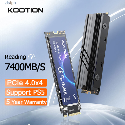 KOOTION M.2 7000MB/S SSD NVMe 2280 1TB โซลิดสเตตภายใน M2ฮาร์ดดิสก์ PCIe 4.0x 4 SSD ไดรฟ์สำหรับ PS5แล็ปท็อป PC X16Plus Zlsfgh