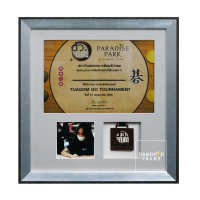 Bangkokframe-กรอบรูป-กรอบรางวัล-กรอบเหรียญ-กรอบใส่เหรียญ ใบประกาศนียบัตร ขนาด 15.75x15.75 นิ้ว