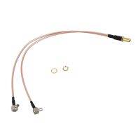 SMA Female to Y Type 2 X TS9 Male / CRC9 Male Connector Splitter Combiner Pigtail Cable RG 316 30CM Gold