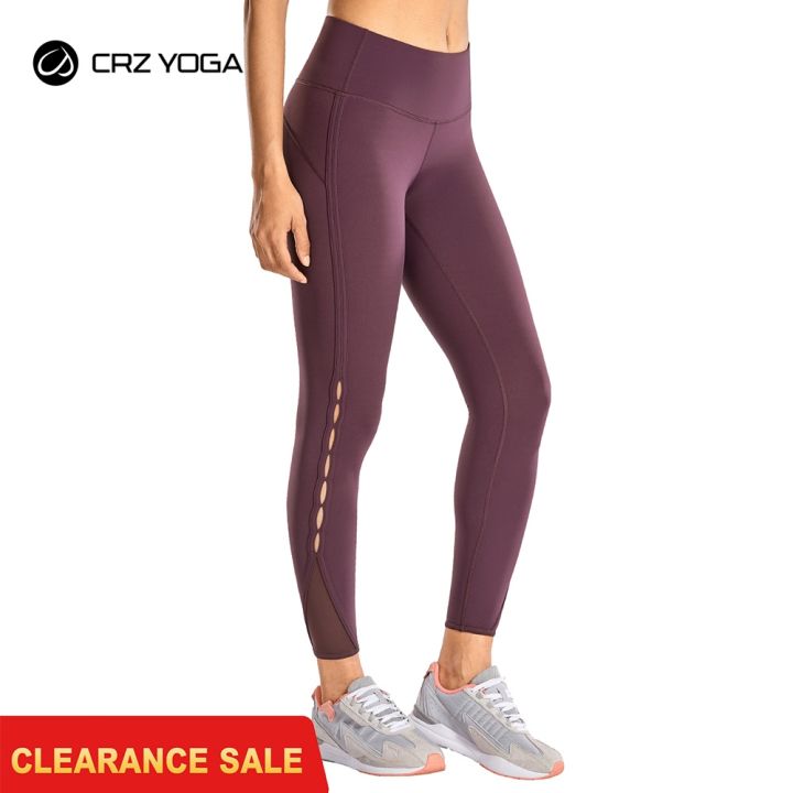 CRZ YOGA Women's Naked Feeling High-Rise Tight Yoga Pants Workout Fitness  Leggings With High Elasticity-25 Inches - AliExpress
