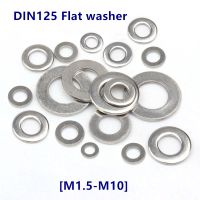 GB97 DIN125 304/316 Stainless Steel Flat Washer Plain Gasket for M1.6 M2 M2.5 M3 M3.5 M4 M5 M6 M8 M10 Screws Bolts